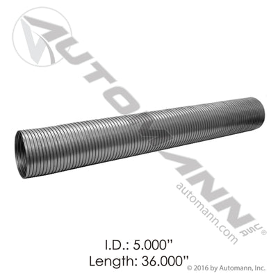 Flex Tubing 5in X 36in 409SS 1 UNIT