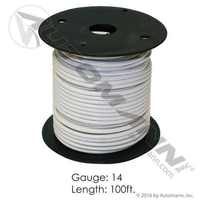 WIRE PRIMARY 14 GA 100FT WHITE 1 UNIT