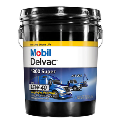 125149 MOBIL HDEO 15W40 CK-4 DIESEL MOTOR OIL 5 GALLON PAIL
