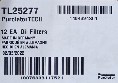PUROLATOR OIL FILTER TL25277