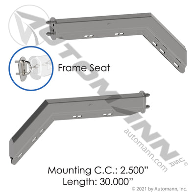 562.467SS201FS Mud Flap Hanger Kit Spring Loaded