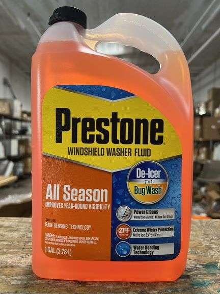 Prestone 87914 Bug Wash Windshield Washer Fluid 1 Gallon - Case of 6