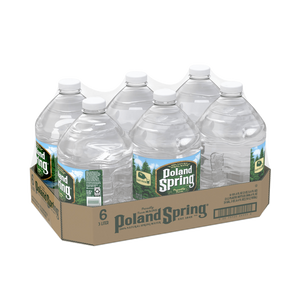 POLAND SPRING 100% NATURAL CLEAR BOTTLE 3 LITER 6 PACK