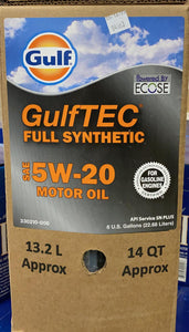 330210-006 GULF FULL SYNTHETIC 5W20 (6 GALLON)