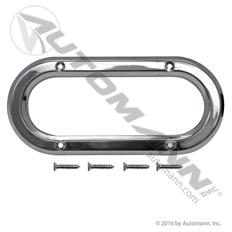 562.BZ60C LIGHT BEZEL 6IN CHROME PLASTIC