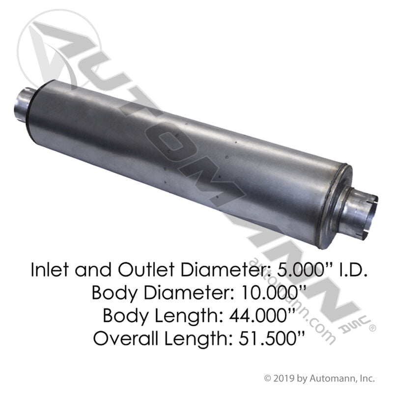 562.U6510 Stack Muffler-10in Dia Body 5in