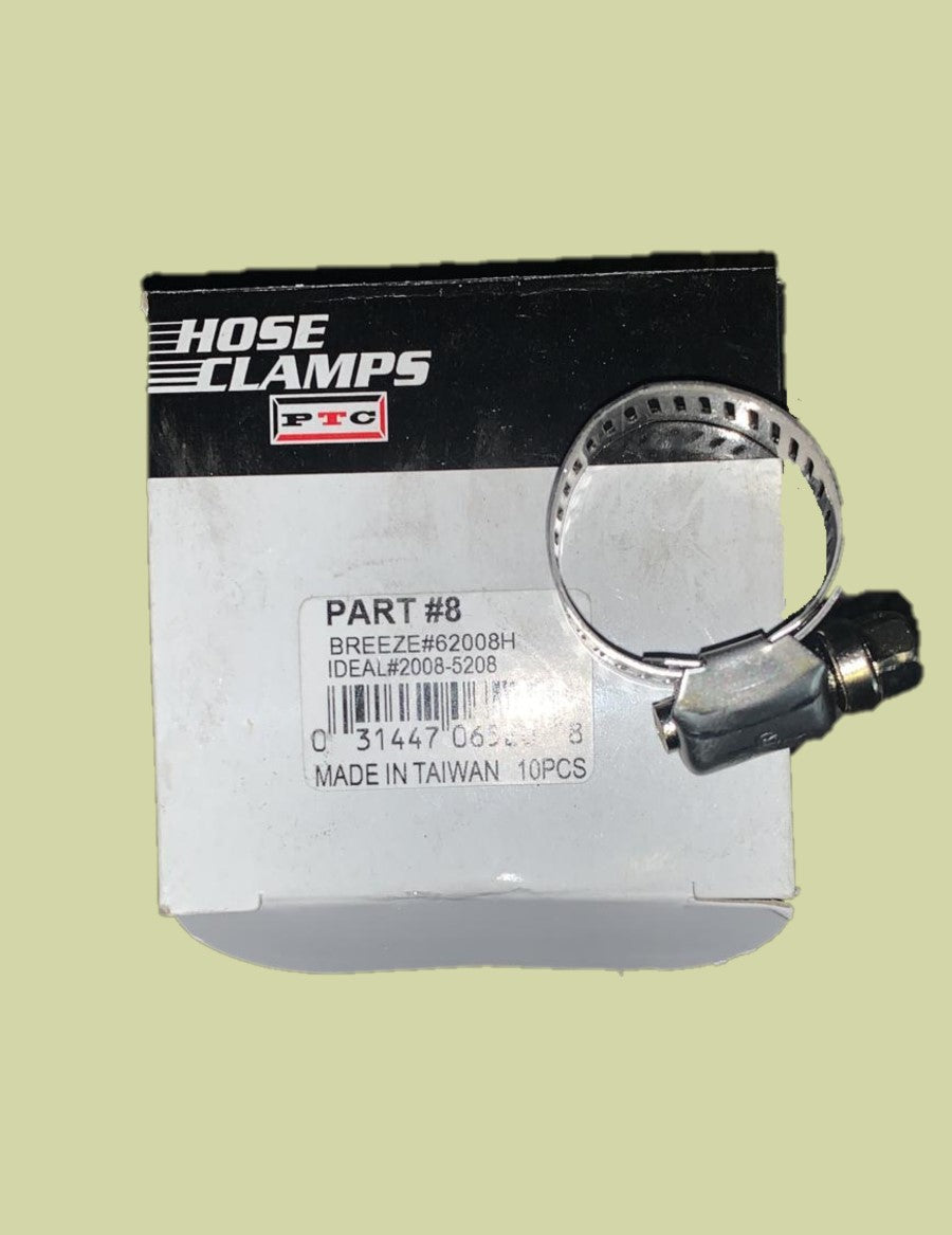 HOSE CLAMP #8 (PACK OF 10)