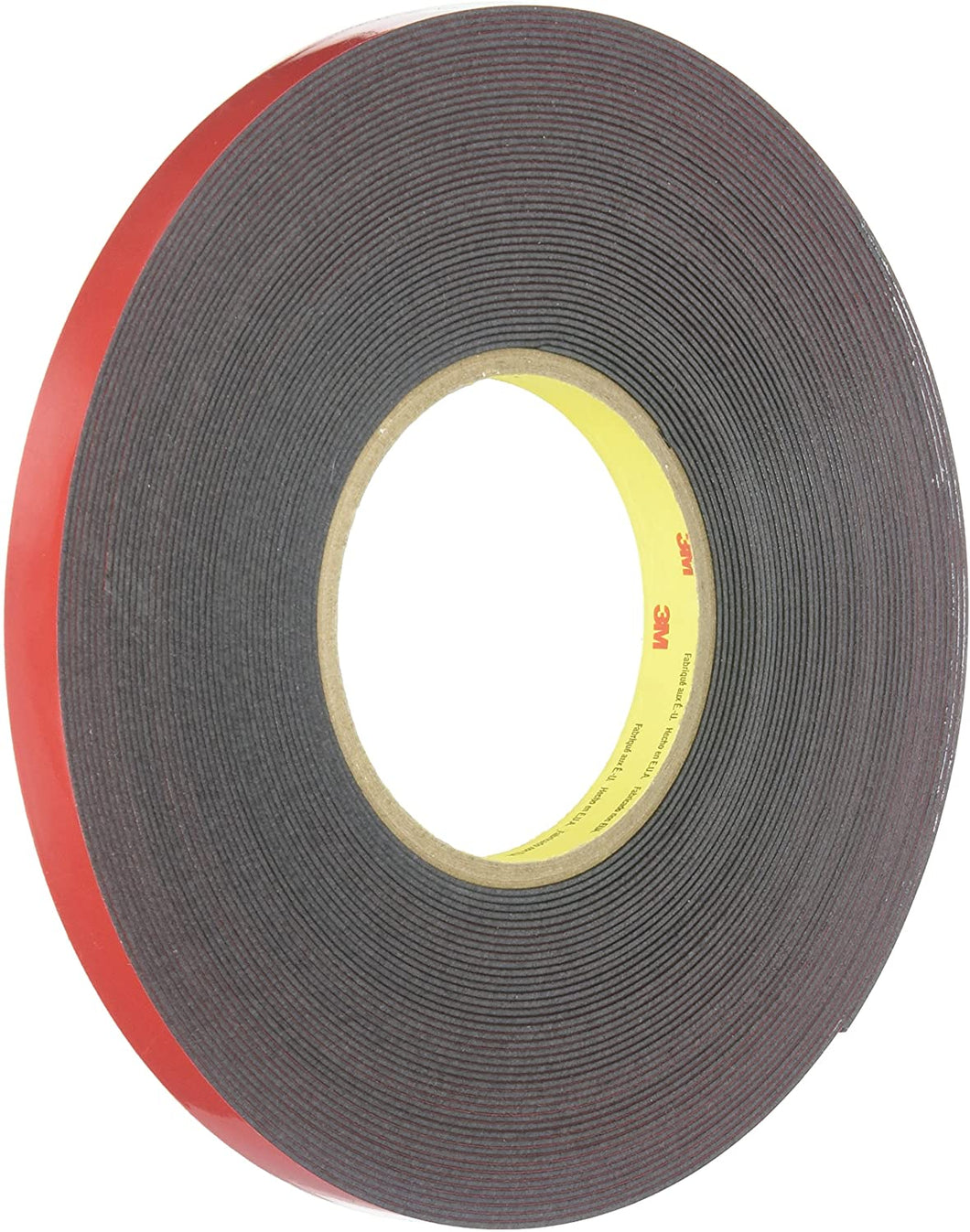 06382 ARCYLIC PLUS BDI. SIDED BLACK TAPE 1/2