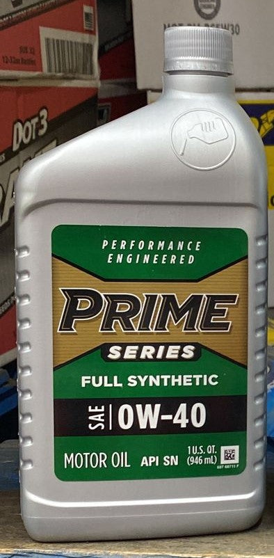 96061 PRIME SERIES 0W40 FULL SYNTHETIC DEXOS (6 QUARTS/1 CASE)