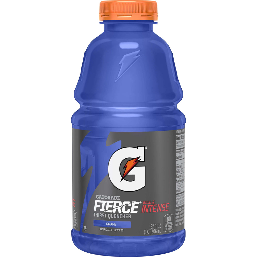 GATORADE THIRST QUENCHER FIERCE GRAPE 32 Oz. (PACK OF 12)