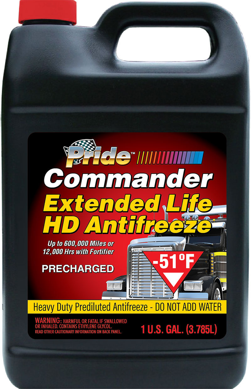 11821 ANTIFREEZE PRIDE COMMANDER-51 HEAVY DUTY EXTENDED LIFE 50/50 (6/1 GALLON)